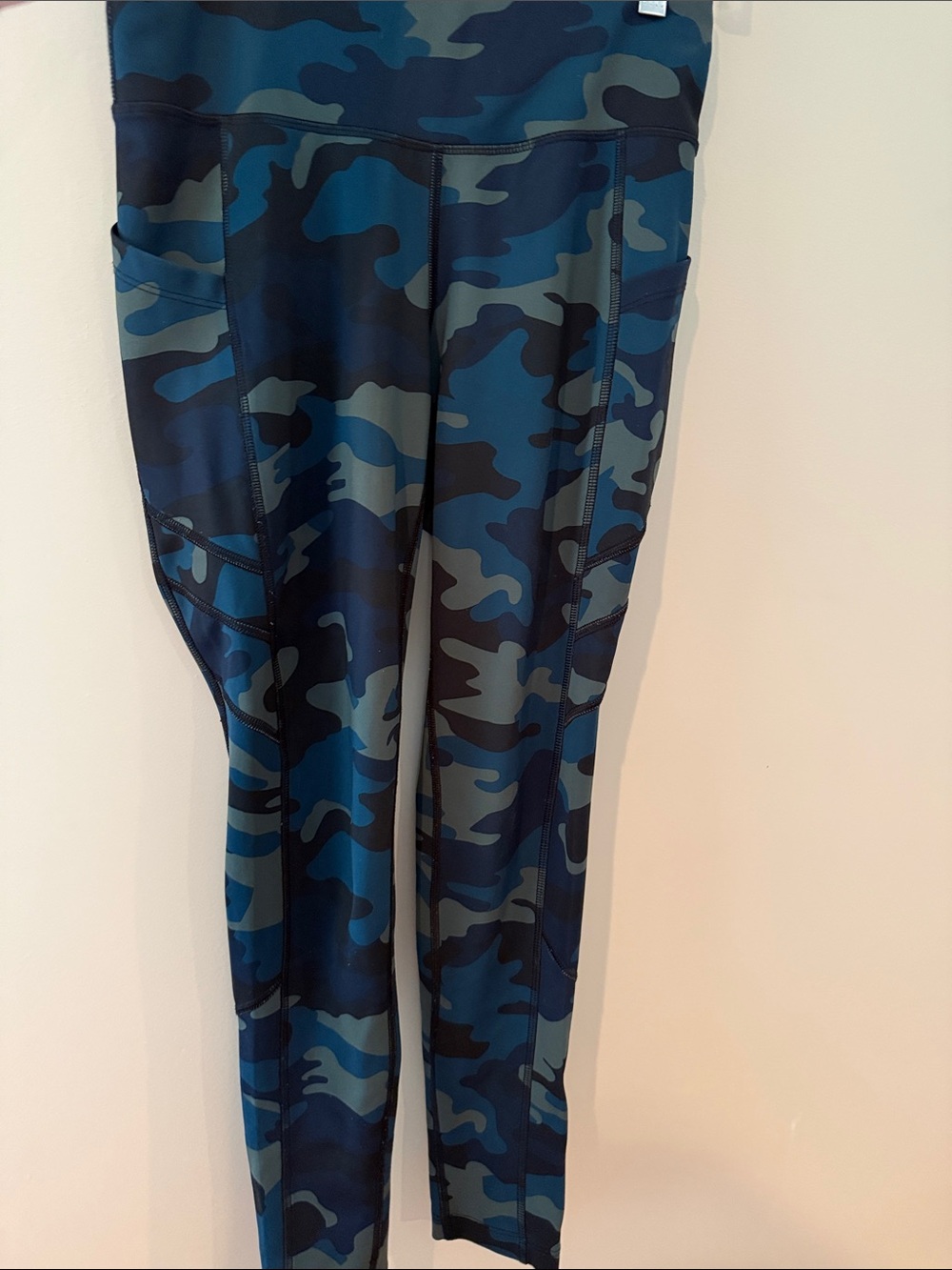 New Balance Blue & Navy Camo Leggings
